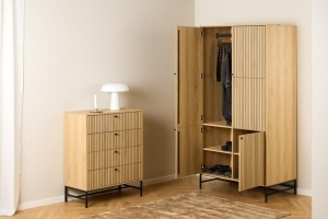 Dulap Albany, Natural, 200x99x60 cm - Img 3