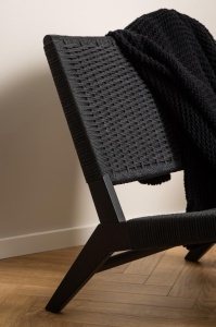 Fotoliu Carson, Negru, 72x64x79 cm - Img 2