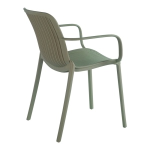 Fotoliu suprapozabil Teragi, Verde masliniu, 57x59x82 cm - Img 2