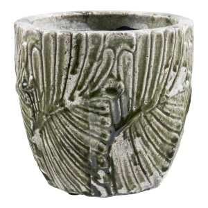 Ghiveci flori decorativ, Verde, 20x20x18.5 cm - Img 4