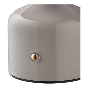 Lampa de masa Aulla, Gri, 10x10x13.5 cm - Img 3