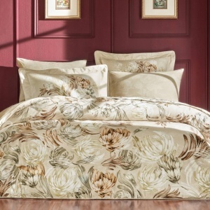 Lenjerie Linos Beige King Size (Bumbac Egiptean)