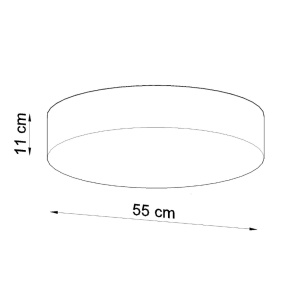 Lustra Arena Alb 55x55x11 cm - Img 4