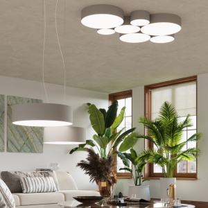 Lustra Arena Gri 55x55x11 cm - Img 8