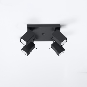 Lustra Merida Negru 25x25x16 cm - Img 2