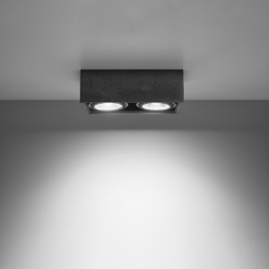 Lustra Quatro din beton Gri 27x14x9 cm - Img 3