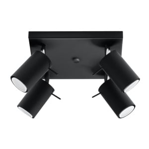 Lustra Ring Negru 25x25x16 cm