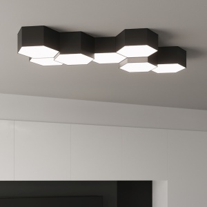 Lustra Sunde Negru 30.5x26.5x11.5 cm - Img 10