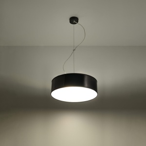 Lustra suspendata Arena Negru 35x35x111 cm - Img 3