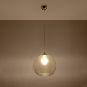 Lustra suspendata Ball Sampanie 30x30x120 cm - Img 3