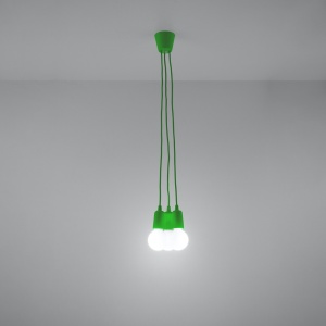 Lustra suspendata Diego Verde 15x15x90 cm - Img 3