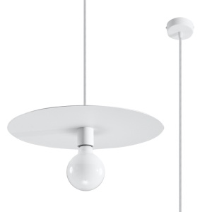 Lustra suspendata Flavio Alb 40x40x105 cm