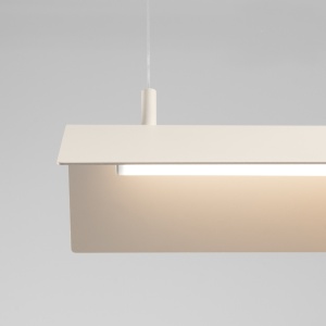 Lustra suspendata LED Elva Bej 4000K 150x27.5x200 cm - Img 8