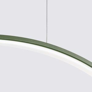 Lustra suspendata LED Rio 55 Olive 3000K 55x16x150 cm - Img 4