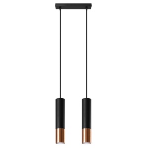 Lustra suspendata Loopez Cupru 30x6x90 cm