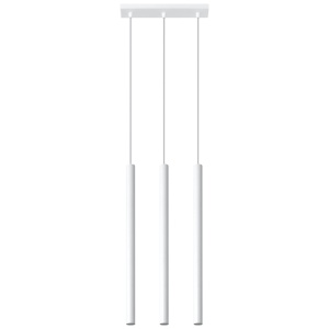 Lustra suspendata Pastelo Alb 30x5x90 cm