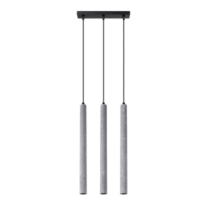 Lustra suspendata Pastelo din beton Gri 30x3.5x110 cm
