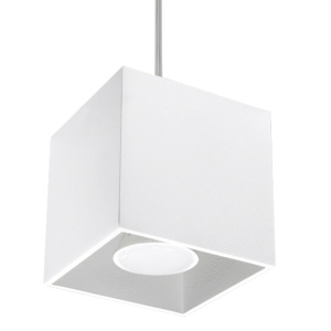 Lustra suspendata Quad Alb 10x10x110 cm