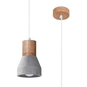 Lustra suspendata Qubic Gri 10x10x120 cm