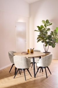 Masa dining Cadiz, Natural, 75x120x120 cm - Img 5