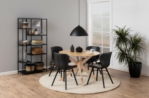 Masa dining I_Duncan, Alb, 75x105x105 cm - Img 2