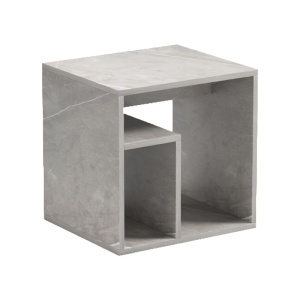 Masuta auxiliara, Doublo, Gri, 35x40x40 cm - Img 4