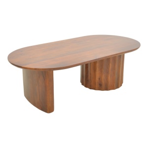 Masuta de cafea, Flute, Nuc, 65x130x40 cm - Img 4