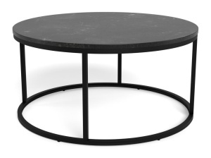 Masuta de cafea Spiro, Negru, 40x80x80 cm - Img 2