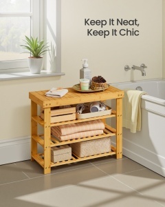 Pantofar Bambou, Natural, 70x28.7x52 cm - Img 4