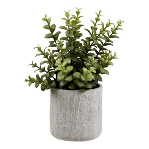 Planta artificiala decorativa Suculenta, Gri, 24x23x33.5 cm - Img 5