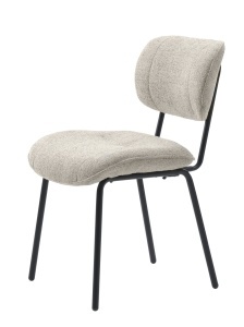 Scaun BUFFALO, Alb, 65x83x50 cm
