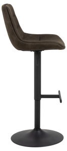 Scaun de bar Adisa V2, Gri, 95x47x52.5 cm - Img 6