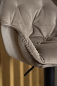 Scaun de bar Brooke, Bej, 109x52x52 cm