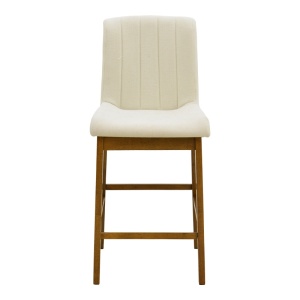 Scaun de bar Dalby, Ecru, 50x45x102.5 cm - Img 4