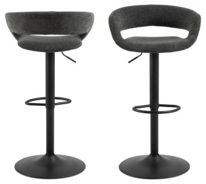 Scaun de bar Grace, Gri, 101x54.5x48.5 cm - Img 4