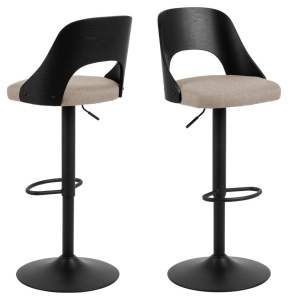 Scaun de bar Lucy, Maro, 113x47x50.5 cm - Img 3