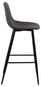 Scaun de bar Wilma V2, Gri, 101x46.6x51 cm - Img 5