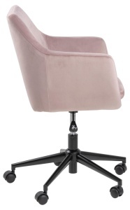Scaun de birou Nora, Roz prafuit, 91x58x58 cm - Img 5