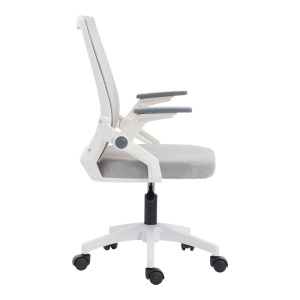 Scaun de birou, Penza, Alb, 58x48x102 cm - Img 4