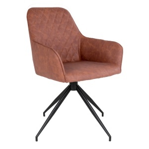 Scaun de dining rotativ Harbo, Maro, 62x56x89 cm - Img 5
