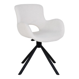 Scaun dining Amorim, Alb/Bej, 58x59x82.5 cm - Img 5