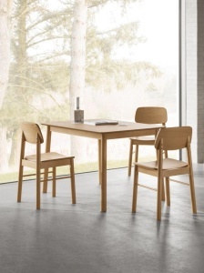 Scaun dining Barlow, Natural, 80x44x47.5 cm