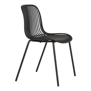 Scaun dining Branson, Negru, 55x46.5x82 cm