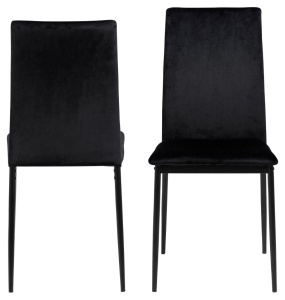 Scaun dining Demina, Negru, 92x43.5x53 cm - Img 3