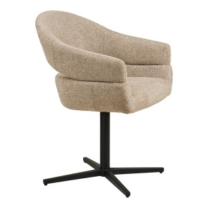 Scaun dining Dover, Nisip, 60x58x87 cm