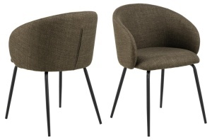 Scaun dining Eleanor, Verde, 79x55.5x55 cm - Img 3