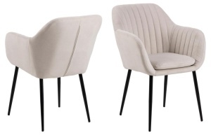 Scaun dining Emilia V2, Maro, 83x57x61 cm - Img 3