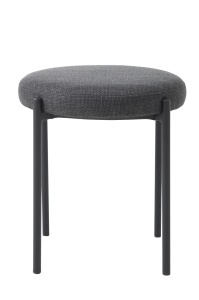 Scaun dining fara spatar PELICAN, Negru, 44x48x44 cm