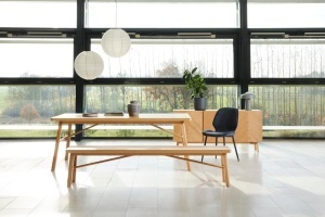 Scaun dining Femke, Gri, 85x47.5x57.5 cm - Img 2