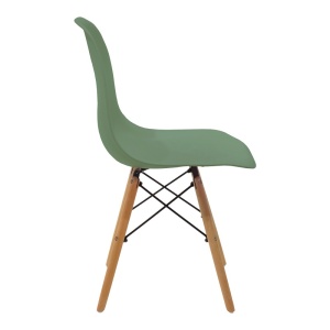 Scaun dining Julita, Verde masliniu, 52x46x81 cm - Img 3